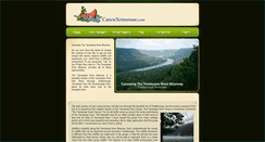 Desktop Screenshot of canoetennessee.com